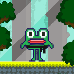 Zappeliger Frosch